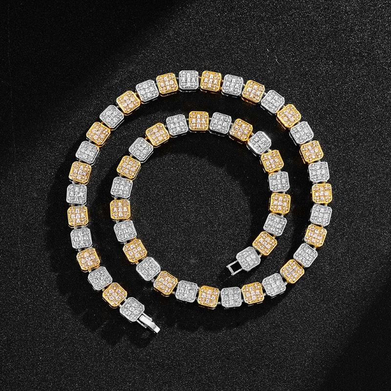 Pendant Necklaces Hip Hop 8mm Micro Paved Prong Cubic Zircon Baguette Tennis Chain Bracelet Necklace Mens Womens 2tone Gold Silver Color Jew
Pendant Necklaces Hip Hop 8mm Micro Paved Prong Cubic Zircon Baguette Tennis Chain Bracelet Necklace Mens Womens 2tone Gold Silver Color Jew