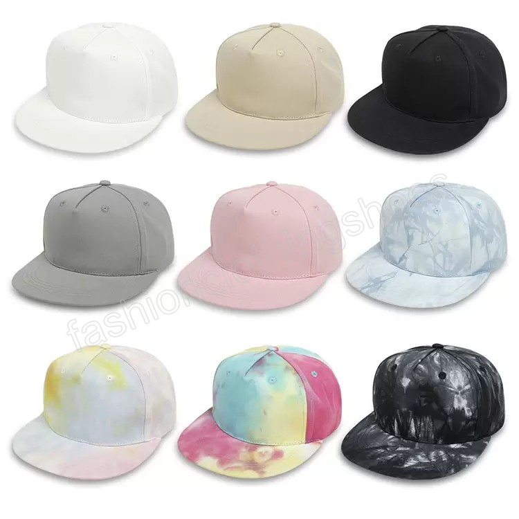 Kids Baseball Caps Baby Summer Adjustable Cap Ins Tie Dye Blank Ball Hats Casual Beach Outdoor Hat Fashion Ponytail Cap