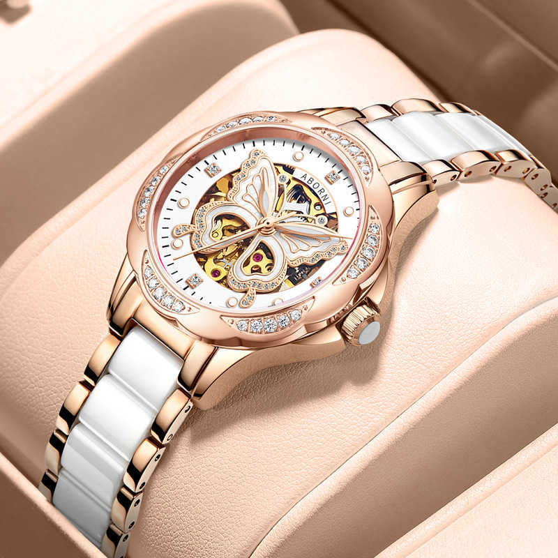 2022 new watch women's mechanical watches womens simple temperament butterfly fashion waterproof brand ceramic women's Wristwatches, Butterfly rose shell white
2022 new watch women's mechanical watches womens simple temperament butterfly fashion waterproof brand ceramic women's Wristwatches, Butterfly rose shell white