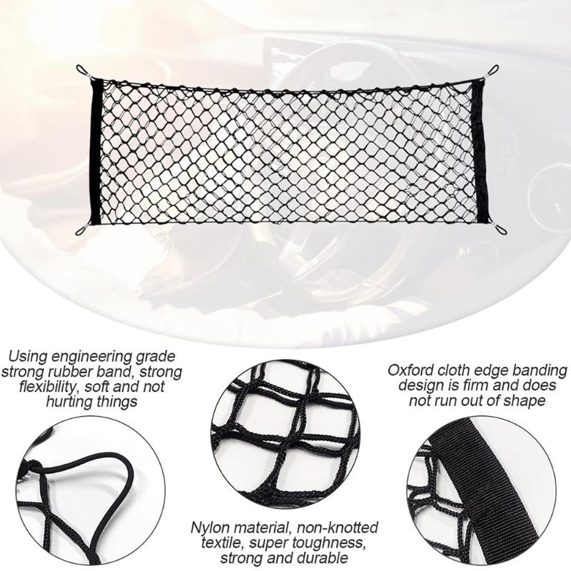 Car Organizer Trunk Rear Storage Net Cargo Luggage Elastic Holder Pocket For SUV Seat Back
Car Organizer Trunk Rear Storage Net Cargo Luggage Elastic Holder Pocket For SUV Seat Back