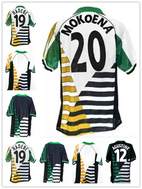1998 South Retro Soccer jerseys home away green yellow Vintage football Shirt 98 Classic Bartlett FISH PARKER JORAM top Moshoeu African Cup national team Africa
1998 South Retro Soccer jerseys home away green yellow Vintage football Shirt 98 Classic Bartlett FISH PARKER JORAM top Moshoeu African Cup national team Africa