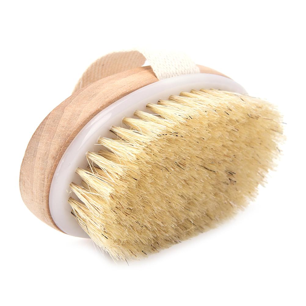 Stock Bathing Brush Soft natural bristle the SPA the Dry Skin Without Handle Wooden Bath Shower Brush SPA Exfoliating Body Brush