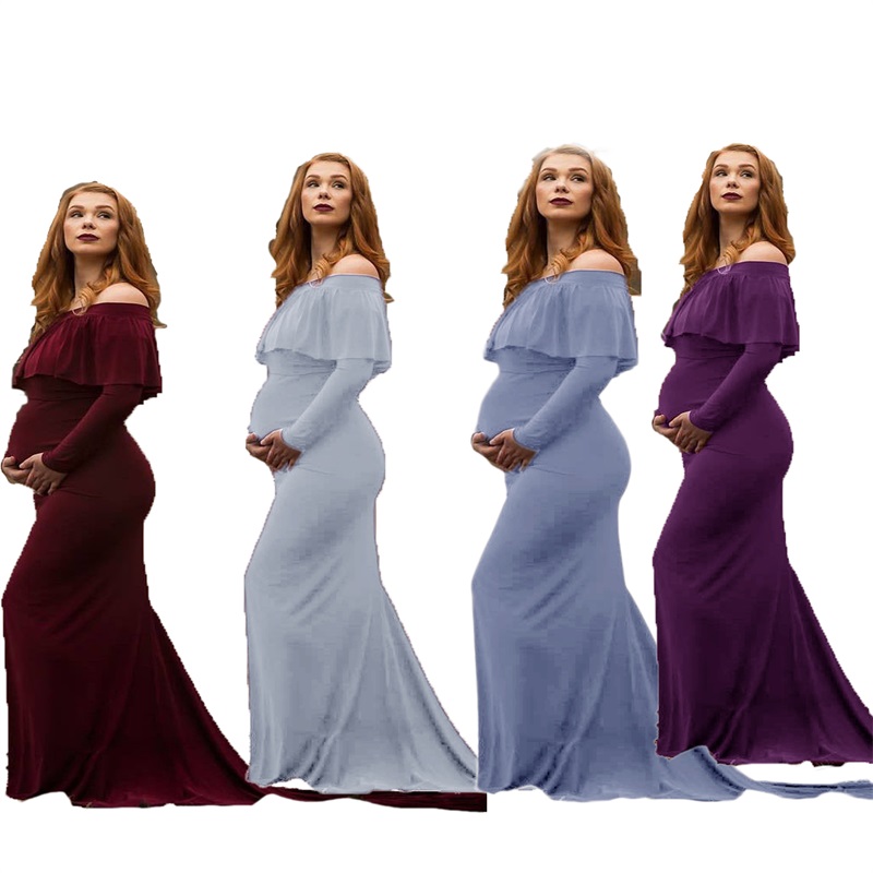 Pregnancy Dress Photography Shoulderless Maternity Dresses For Photo Shoot Vestidos Maternity Photography Props Shooting Photo 5559 Q2, Wine red
Pregnancy Dress Photography Shoulderless Maternity Dresses For Photo Shoot Vestidos Maternity Photography Props Shooting Photo 5559 Q2, Wine red