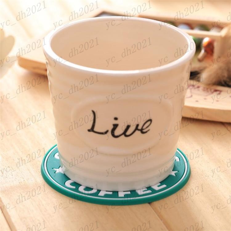 Mermaid Silicone Coasters Cup Thermo Cushion Holder Table decoration sea-maid Coffee Mat Free shipping