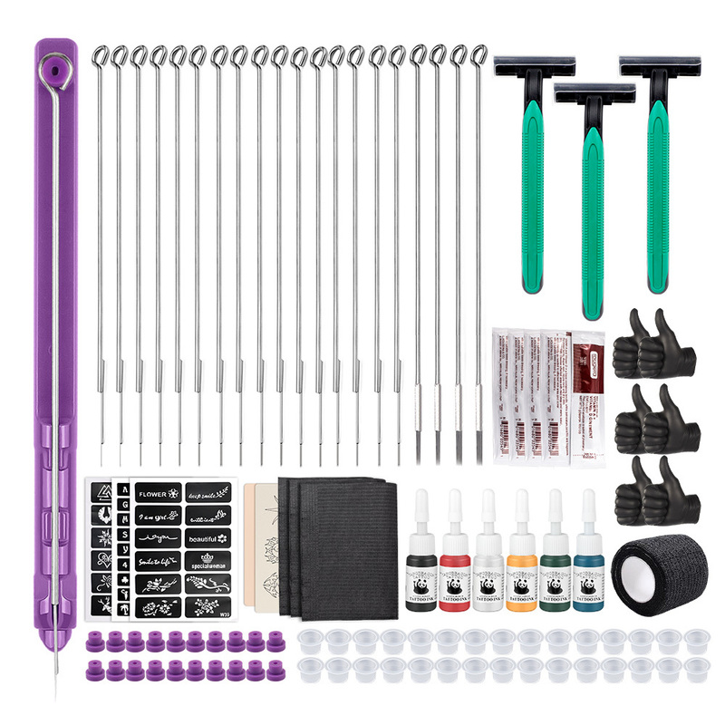 3D Tattoo Hand Stick and Poke Kit DIY Supply Ink Gloves Needles Set for Body Art 220704
3D Tattoo Hand Stick and Poke Kit DIY Supply Ink Gloves Needles Set for Body Art 220704