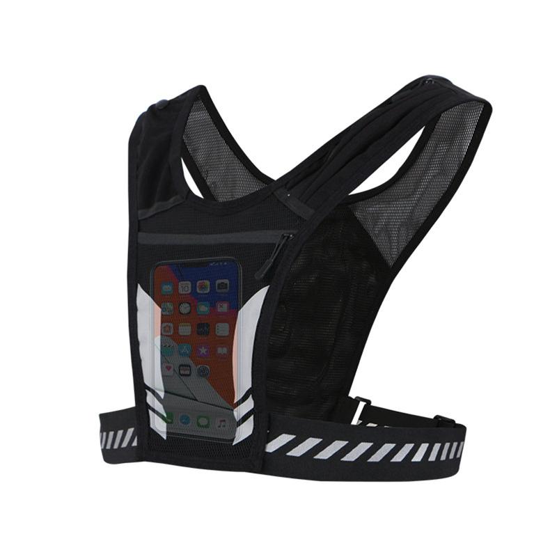 Outdoor Bags Reflective Running Vest Phone Holder Bag Universal For Joggers Cycling Nights Sports With Pocket To Hold Water BottleOutdoor Ou