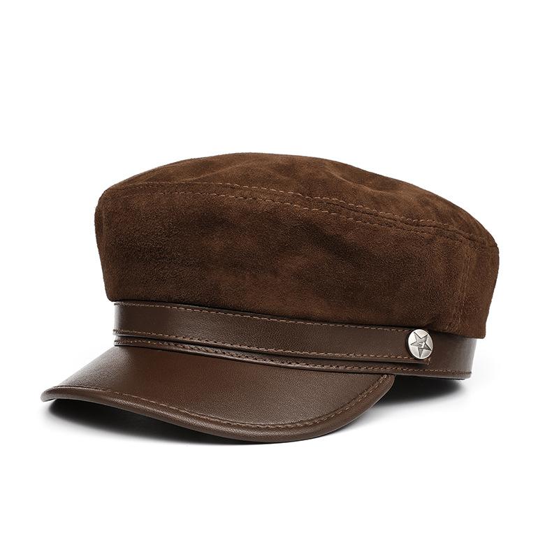 Berets Winter Sheepskin Beret Hat Women's Leather Cap Flat Top Genuine Sheep Skin Military HatBerets, Black
Berets Winter Sheepskin Beret Hat Women's Leather Cap Flat Top Genuine Sheep Skin Military HatBerets, Black