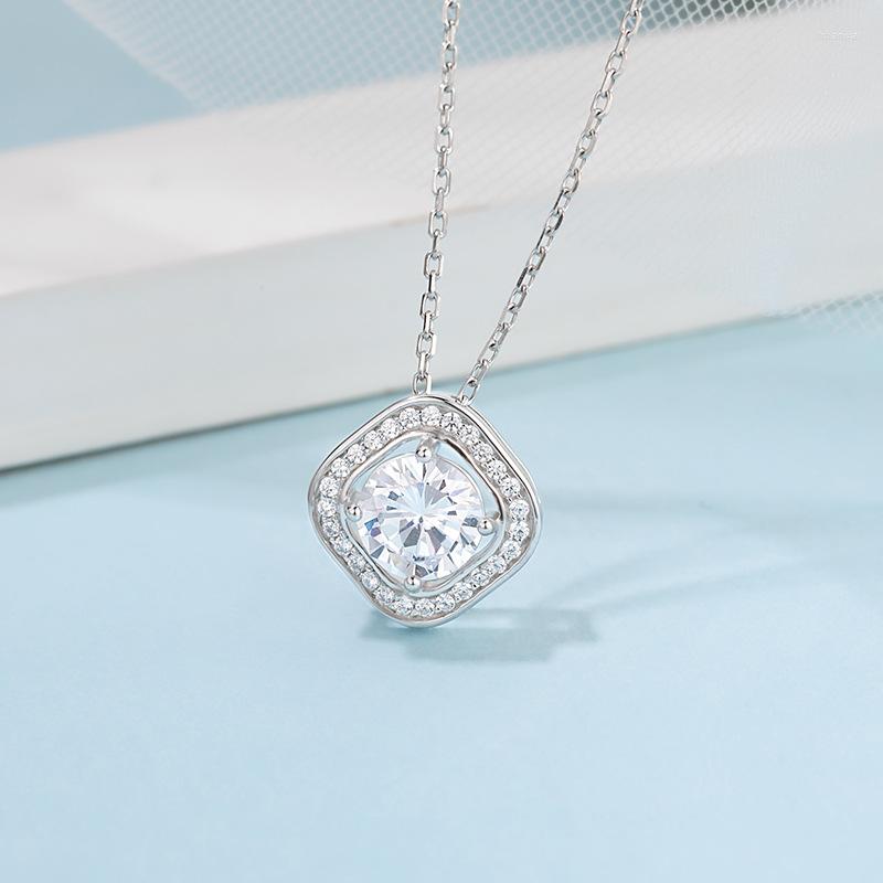 Other Fine Jewelry Square 1 Moissanite Pendant Necklaces 925 Sterling Silver Brilliant Cut D Color 6.5mm Diamond Necklace ChainOther
Other Fine Jewelry Square 1 Moissanite Pendant Necklaces 925 Sterling Silver Brilliant Cut D Color 6.5mm Diamond Necklace ChainOther