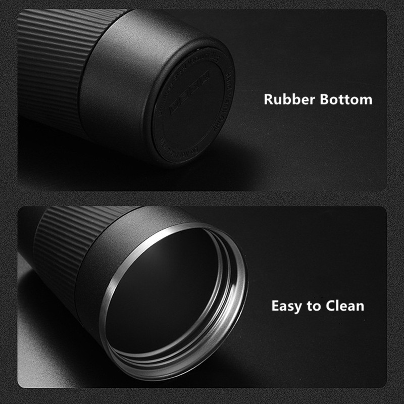 380ml 510ml Double Stainless Steel Coffee Thermos Mug with Non slip Case Car Vacuum Flask Travel Insulated Bottle 220615gx