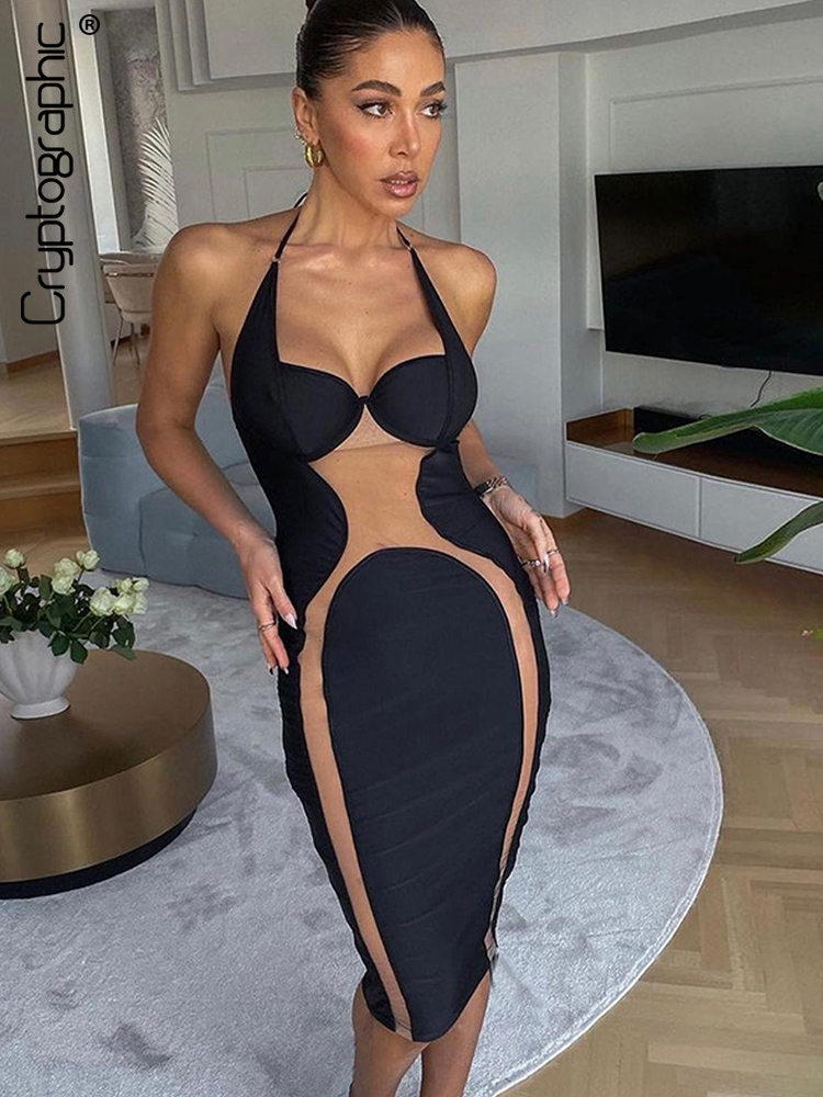 2022 Spring Elegant Mesh Sheer Mini Dress for Women Fashion Sexy Sleeveless Club Party Bodycon Dresses Clothes, Black
2022 Spring Elegant Mesh Sheer Mini Dress for Women Fashion Sexy Sleeveless Club Party Bodycon Dresses Clothes, Black