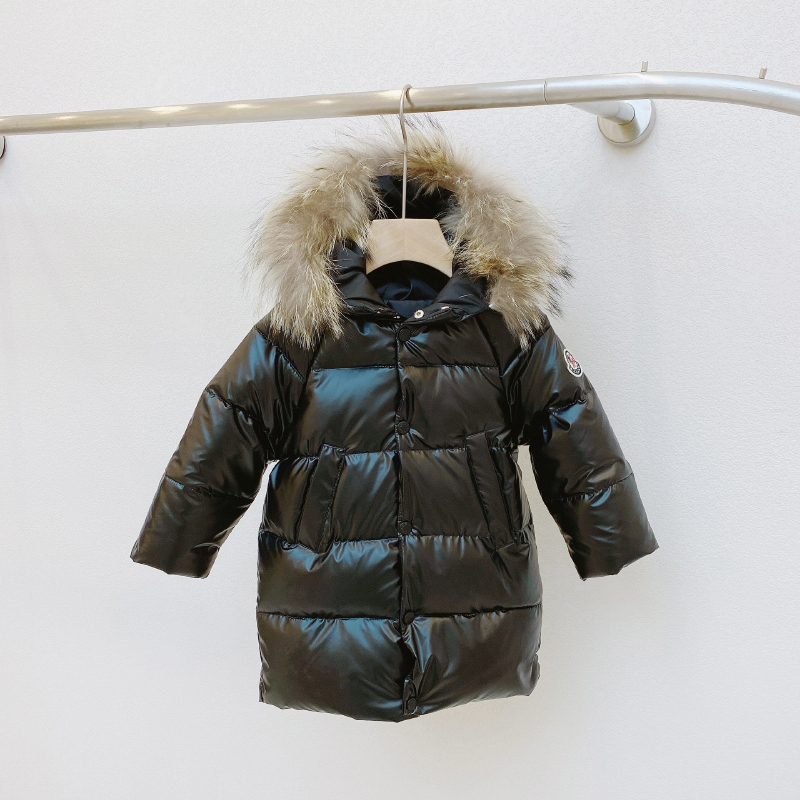 Down Coat Autumn and Winter Waterproof and AntiFouling Children Fur Colla Down Jacket Boys and Girls Outdoor Play AntiDirty Down Jacket 220826
