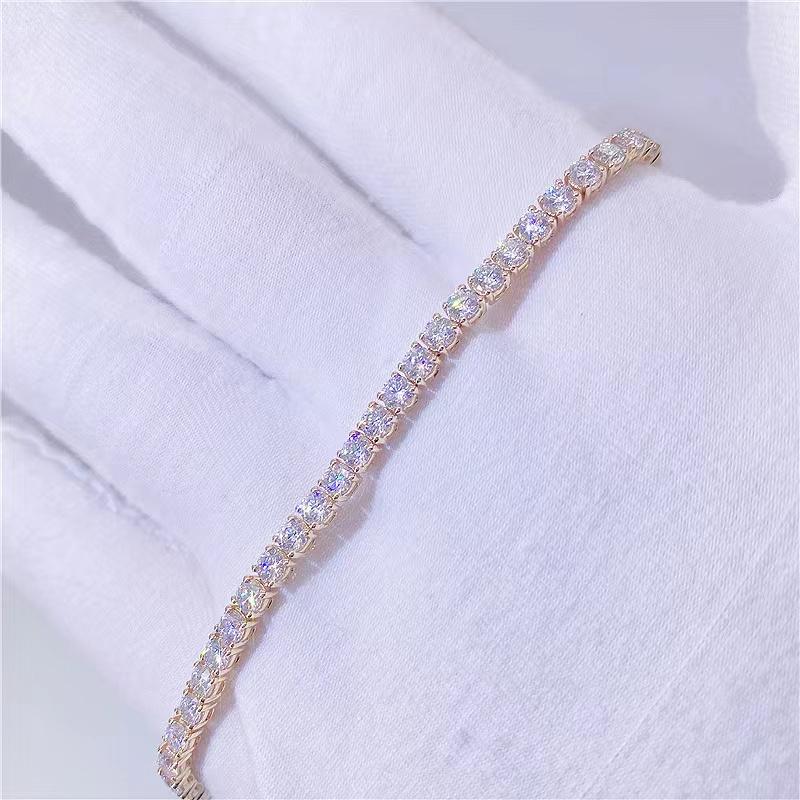 Charm Bracelets Hiphop 4mm D Color VVS1 Round Moissanite Tennis Chain Bracelet Women Men 925 Sterling Silver Plated 18K Gold Pass Diamond Te
Charm Bracelets Hiphop 4mm D Color VVS1 Round Moissanite Tennis Chain Bracelet Women Men 925 Sterling Silver Plated 18K Gold Pass Diamond Te