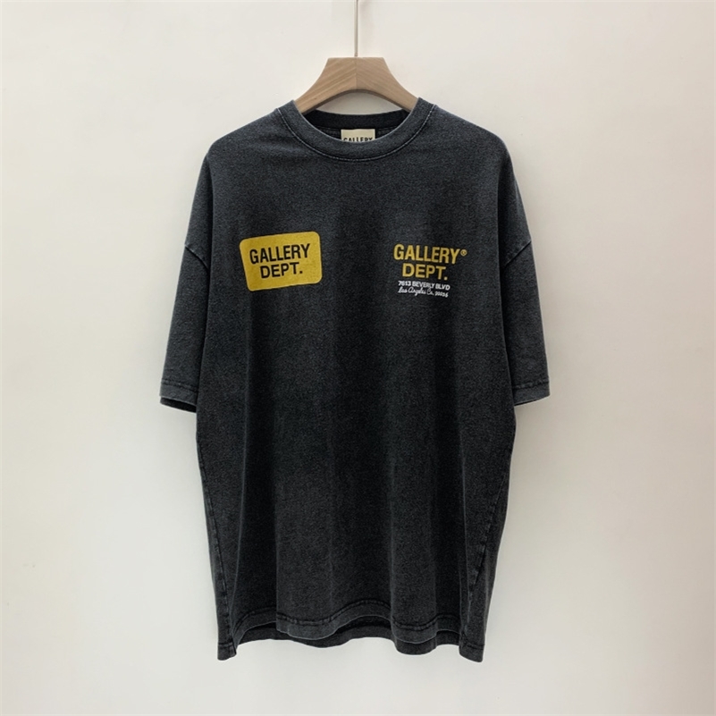 high men t-shirts Hip hop street fashion brand GD GalleryDept used wash loose round neck print short sleeve t-shirt men W6FP LIL, Wash black
high men t-shirts Hip hop street fashion brand GD GalleryDept used wash loose round neck print short sleeve t-shirt men W6FP LIL, Wash black