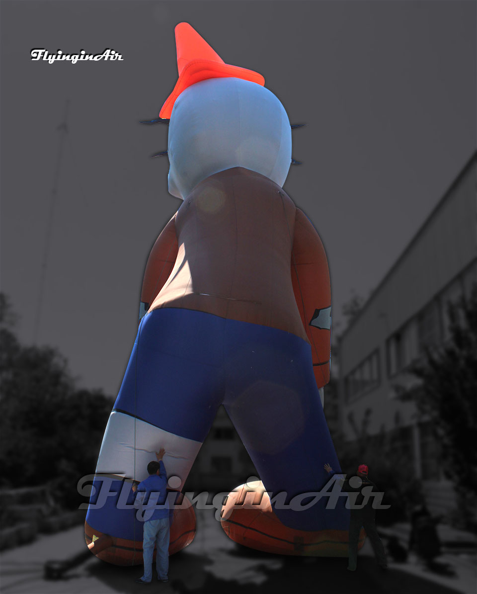 Giant Inflatable Zombie Halloween Cartoon Character PVZ Villain 6m Air Blow Up Plants vs Zombies Figure For Outdoor Event