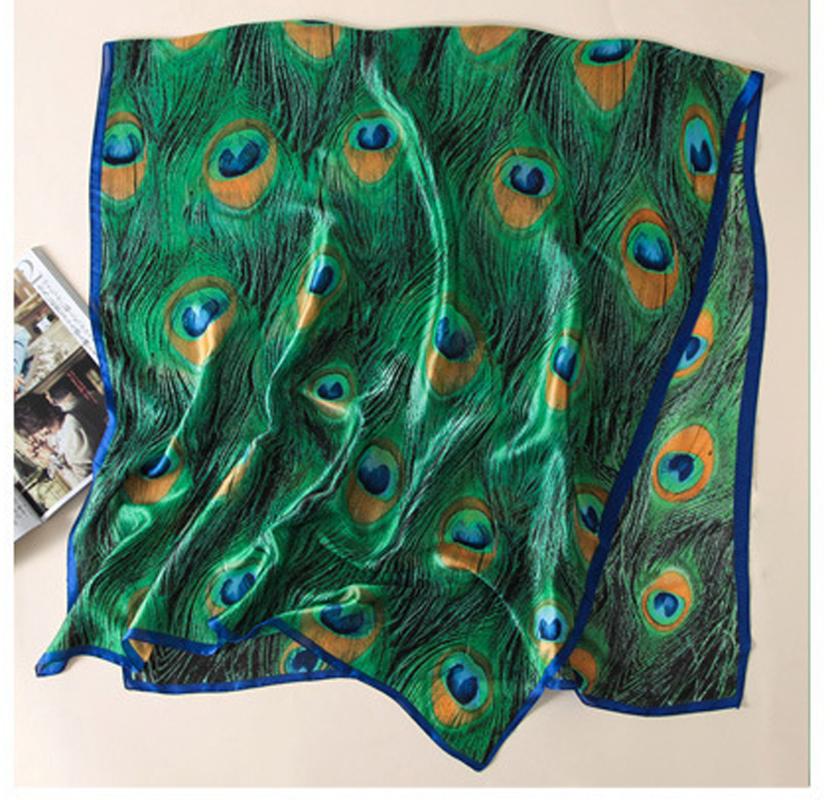 Berets 90*180cm Women Scarves Green Peacock Feathers Soft Silk Scarf Spirng Summer Fashion Shawls
Berets 90*180cm Women Scarves Green Peacock Feathers Soft Silk Scarf Spirng Summer Fashion Shawls