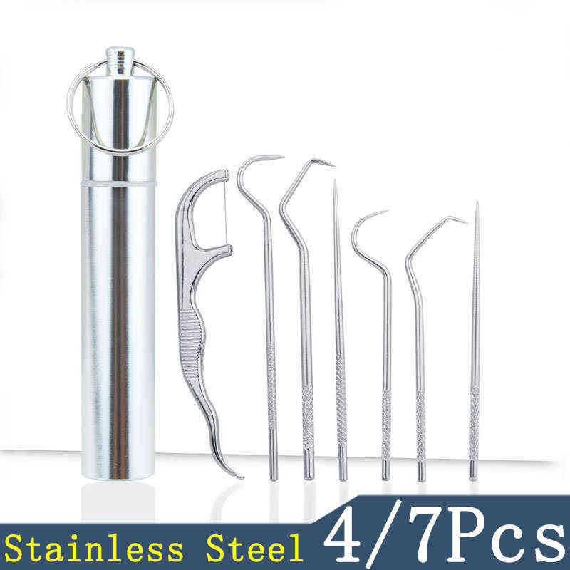 Professional Stainless Steel Toothpick Set Portable Toothpick Floss Teeth Cleaner Oral Cleaning Tooth Flossing With Storage Tube T220810
Professional Stainless Steel Toothpick Set Portable Toothpick Floss Teeth Cleaner Oral Cleaning Tooth Flossing With Storage Tube T220810