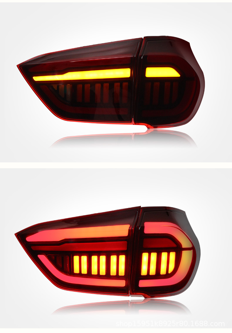 Automobile Taillights Assembly For Honda Jazz Fit LED Brake Light 20 19-21 GR9 Dynamic Signal Light Running Lights