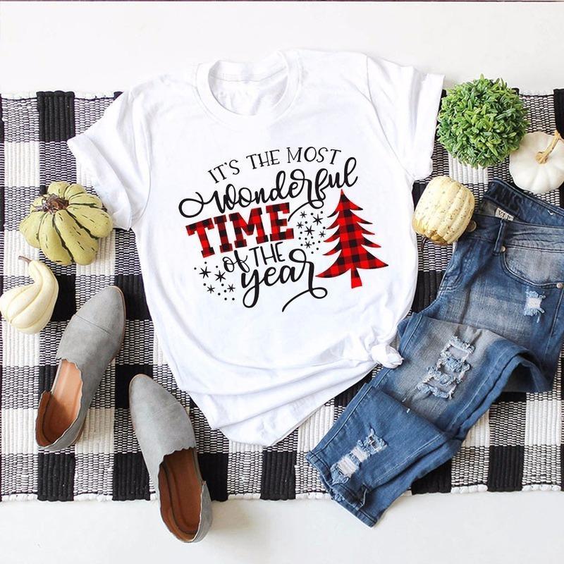 Women' T-Shirt Women Summer T Shirt Plus Size Christmas Tree Print O-Neck Short Sleeve Casual Simple Lady Tee Tops Y2k
Women' T-Shirt Women Summer T Shirt Plus Size Christmas Tree Print O-Neck Short Sleeve Casual Simple Lady Tee Tops Y2k
