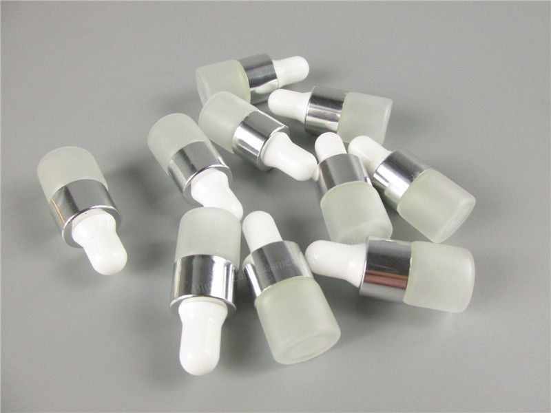 100pcs/lot 1ml 2ml 3ml 5ml Clear Frosted Glass Dropper Bottle Jars Vials With Pipette For Cosmetic Perfume Essential Oil Bottles 220711