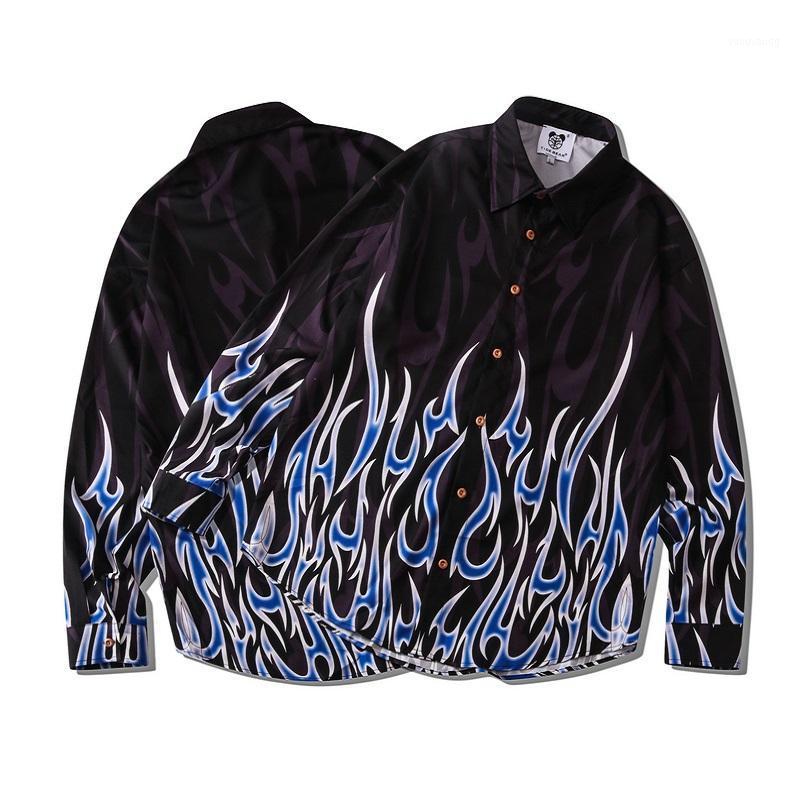 Autumn And Winter Youth Couple Loose European American Street Fashion Brand Flame Pattern Versatile Casual Long Sleeve Lapel Men' Shirts, Cxd05
Autumn And Winter Youth Couple Loose European American Street Fashion Brand Flame Pattern Versatile Casual Long Sleeve Lapel Men' Shirts, Cxd05