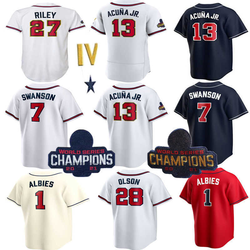 2022 Dansby Swanson Baseball Jerseys 13 Ronald Acuna Jr. Gold Program 27 Austin Riley 1 Ozzie Albies 28 Matt Olson Jersey Custom Men Women, Men's color 4
2022 Dansby Swanson Baseball Jerseys 13 Ronald Acuna Jr. Gold Program 27 Austin Riley 1 Ozzie Albies 28 Matt Olson Jersey Custom Men Women, Men's color 4
