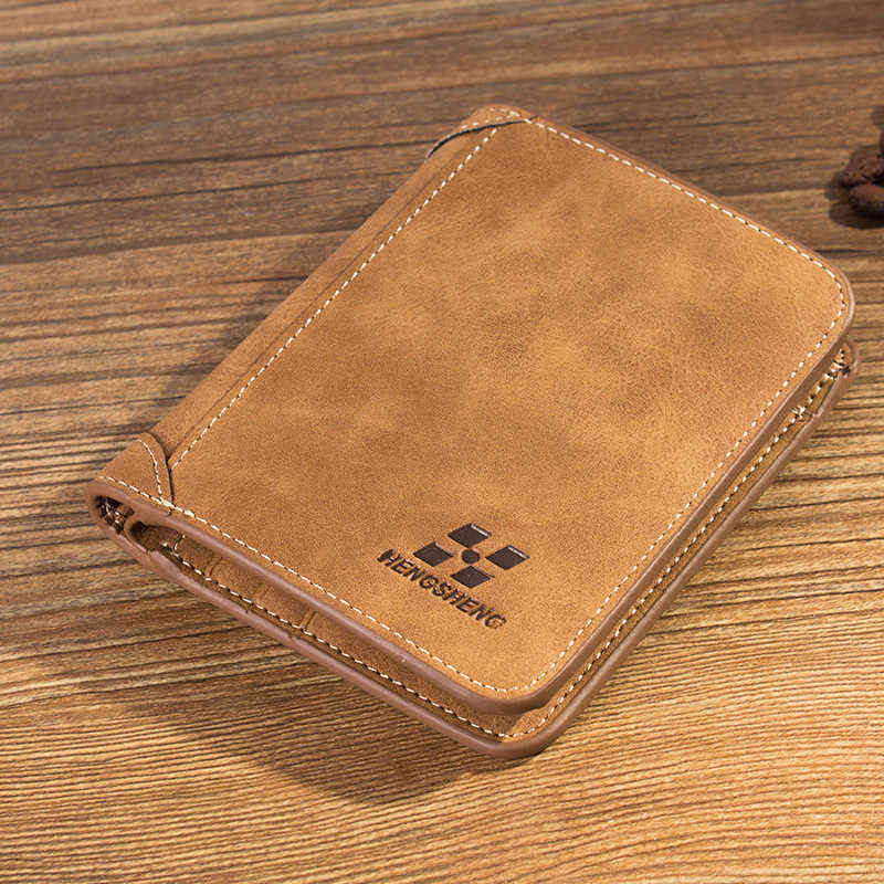 New Men's Wallet Short Frosted Leather Retro Two Fold Vertical Youth Korean Multi-card 2022 Luxury, Coffee-2 fold
New Men's Wallet Short Frosted Leather Retro Two Fold Vertical Youth Korean Multi-card 2022 Luxury, Coffee-2 fold