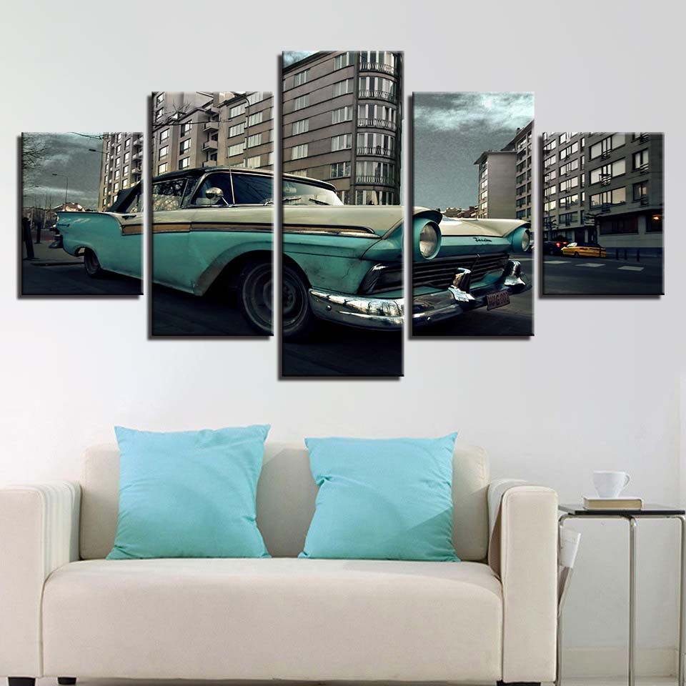 Retro green leather car on the road 5 pcs Modern Home Wall Decor Canvas Picture Art HD Print Painting On Canvas for Living Room
Retro green leather car on the road 5 pcs Modern Home Wall Decor Canvas Picture Art HD Print Painting On Canvas for Living Room