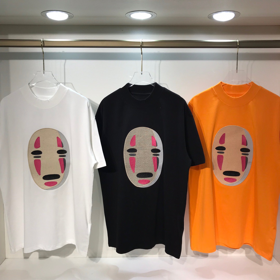 2022ss spring and summer new high grade cotton printing short sleeve round neck panel T-Shirt Size: m-l-xl-xxl-xxxl Color: black white cRT88877t, Orange 
2022ss spring and summer new high grade cotton printing short sleeve round neck panel T-Shirt Size: m-l-xl-xxl-xxxl Color: black white cRT88877t, Orange