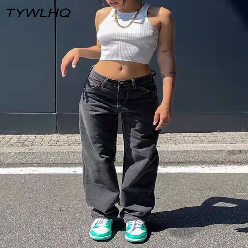 Women' Jeans Low Waist Jeans Women Baggy Jeans Fashion Straight Leg Pants Y2k Denim Tr 220824, Black
Women' Jeans Low Waist Jeans Women Baggy Jeans Fashion Straight Leg Pants Y2k Denim Tr 220824, Black