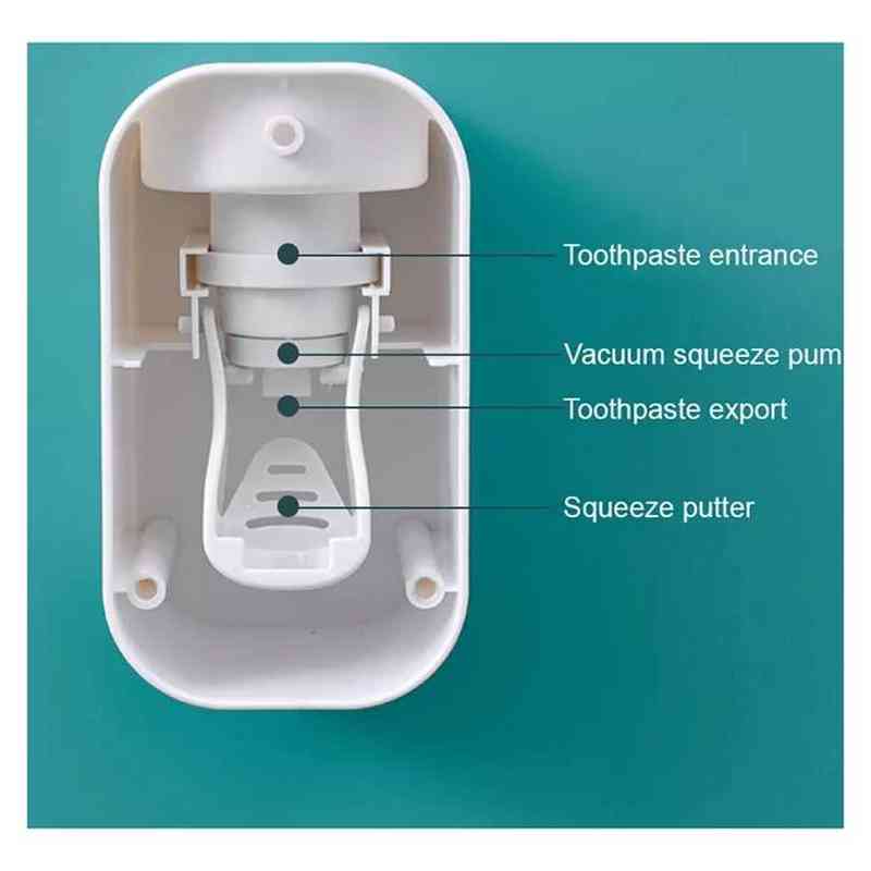 Toothbrush Automatic Toothpaste Squeezer Wall-mounted Rack Creative Bathroom Dispenser Holder for Child 0511