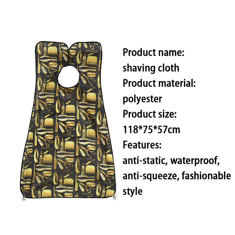 Barber Shaving Cloth Waterproof Shave Beard Apron Professional Hairdresser Cape Salon Hairdressing Tools 220621