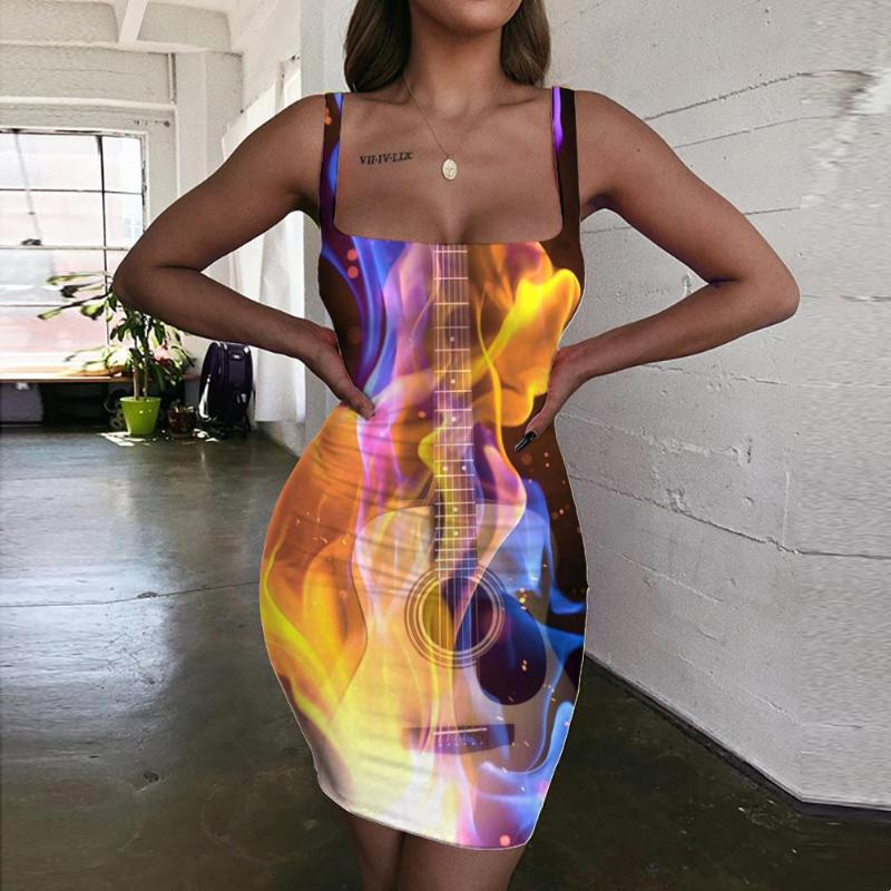 Casual Dresses Flame Women Guitar Sundress Colorful Halter Sleeveless Party 3d Print Womens Clothing Boho High QualityCasual, Aadzl-11915
Casual Dresses Flame Women Guitar Sundress Colorful Halter Sleeveless Party 3d Print Womens Clothing Boho High QualityCasual, Aadzl-11915
