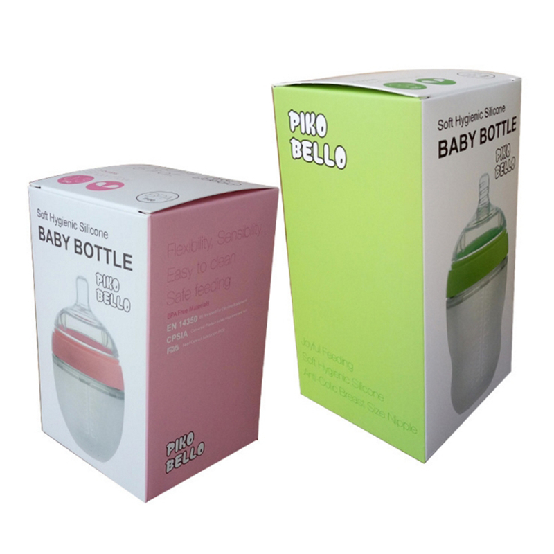 4 Styles Baby Bottle born Wide Caliber Anti-flatulence Silicone Bottle with Handle Baby Supplies Kids Milk Food Feeding Tools 220512