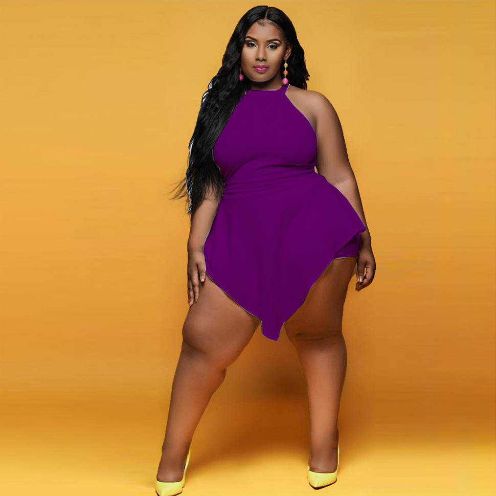 Summer Women Plus Size Jumpsuits Rompers Casual Outfit Shorts Skirts for Club Party Beach