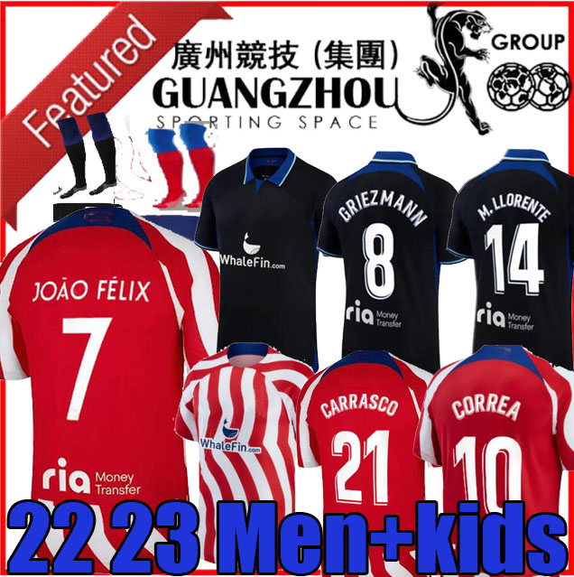 22 23 Atletico Madrids Soccer Jerseys MORATA GRIEZMANN JOAO FELIX 2022 2023 M.Llorente CORREA KOKE Camisetas de futbol LEMAR CARRASCO men kids kit Football Shirt, 22/23 home 2
22 23 Atletico Madrids Soccer Jerseys MORATA GRIEZMANN JOAO FELIX 2022 2023 M.Llorente CORREA KOKE Camisetas de futbol LEMAR CARRASCO men kids kit Football Shirt, 22/23 home 2