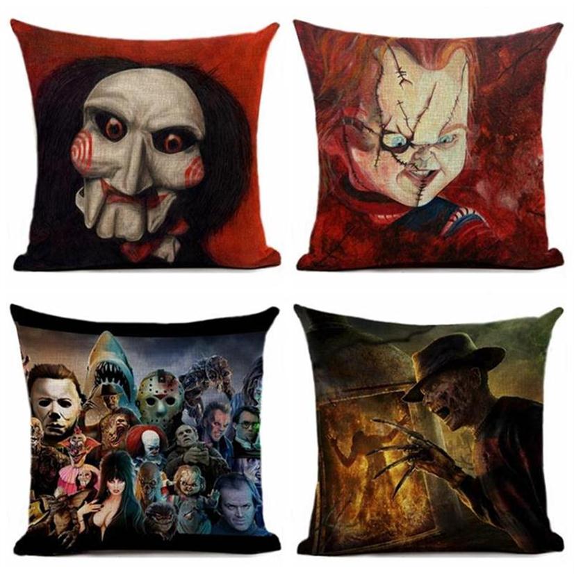 Cushion Cover Linen Horror Movie Printed Pillows Cover Car Sofa Decorative Pillowcase Home Decorativos Throw Pillow Case 45x45cm28322G, Cotton linen
Cushion Cover Linen Horror Movie Printed Pillows Cover Car Sofa Decorative Pillowcase Home Decorativos Throw Pillow Case 45x45cm28322G, Cotton linen