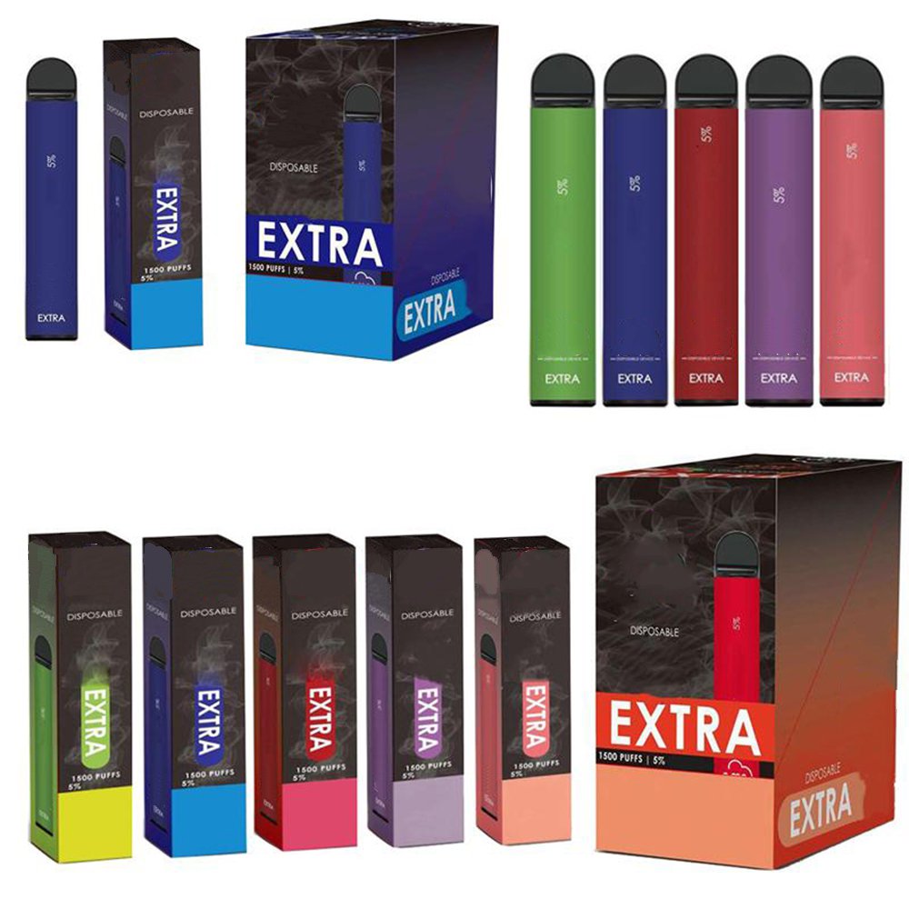 Fumed Extra 1500 puff Disposable E Cigarette 850 mAh Built-In Battery Wholesale Vape pen
