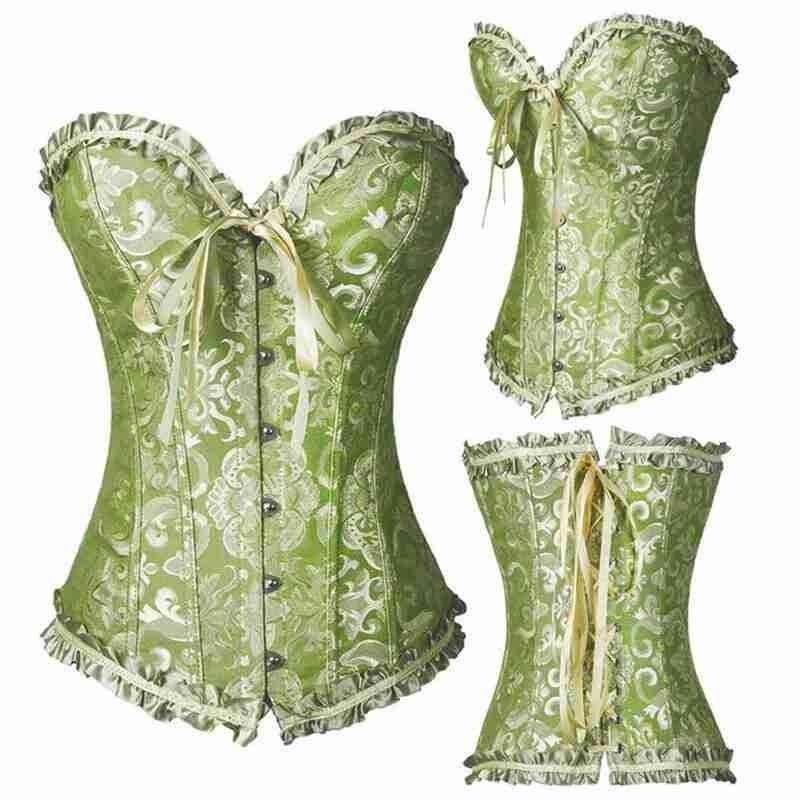 Bustiers & Corsets Sexy Women Lace Up Corset Bustier Top Boned Waist Trainer Body Shaping And Slimming Clothing Plus Size UnderwearBustiers, White
Bustiers & Corsets Sexy Women Lace Up Corset Bustier Top Boned Waist Trainer Body Shaping And Slimming Clothing Plus Size UnderwearBustiers, White