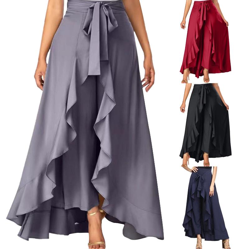 Skirts Women's Elegant Dress Pants Fancy High Waist Lace Up Irregular Chiffon Ruffled Lace-Up Long For WomenSkirtsSkirts, Red
Skirts Women's Elegant Dress Pants Fancy High Waist Lace Up Irregular Chiffon Ruffled Lace-Up Long For WomenSkirtsSkirts, Red