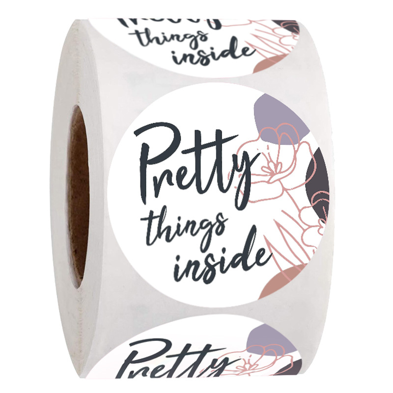 Adhesive Sticker Pretty Inside Print 500 PCS Labels per Roll Gift Package Seal Paper 1222502
Adhesive Sticker Pretty Inside Print 500 PCS Labels per Roll Gift Package Seal Paper 1222502
