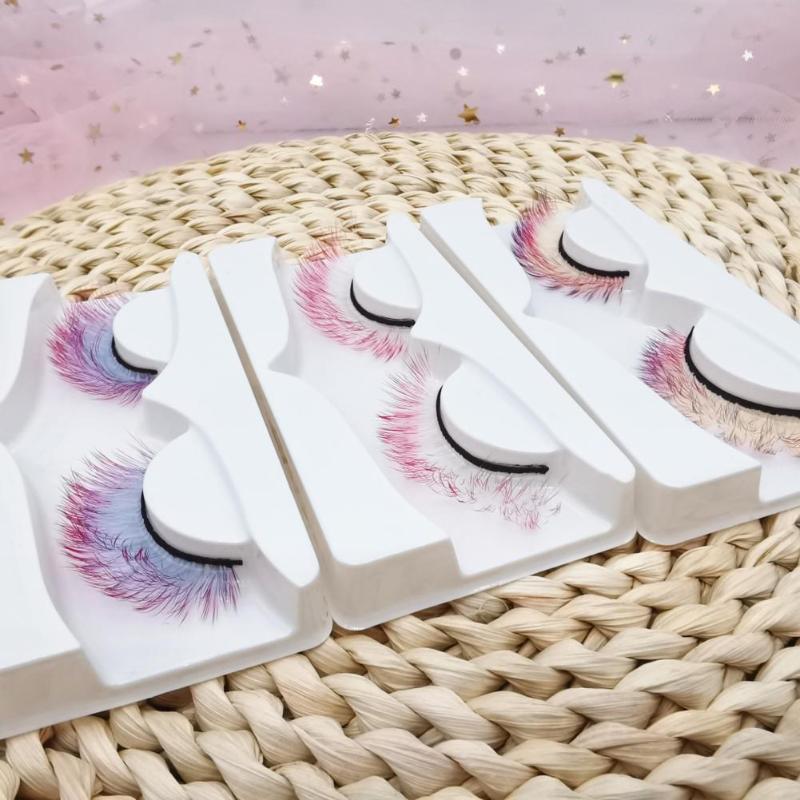 False Eyelashes Pair 3D Fluorescent Comfortable Wear Simulate Fiber Gradient Color Beauty Eye Lashes For WomenFalse
False Eyelashes Pair 3D Fluorescent Comfortable Wear Simulate Fiber Gradient Color Beauty Eye Lashes For WomenFalse