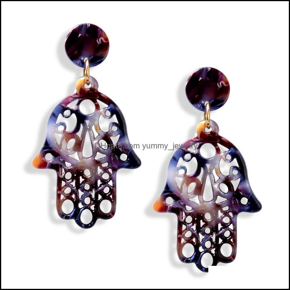 Stud Earrings Jewelry Creative Geometric Hamsa Hand Earring Acrylic Acetic Acid Sheet Ear Women Statement Long Drop Delivery 2021 9Suke
Stud Earrings Jewelry Creative Geometric Hamsa Hand Earring Acrylic Acetic Acid Sheet Ear Women Statement Long Drop Delivery 2021 9Suke