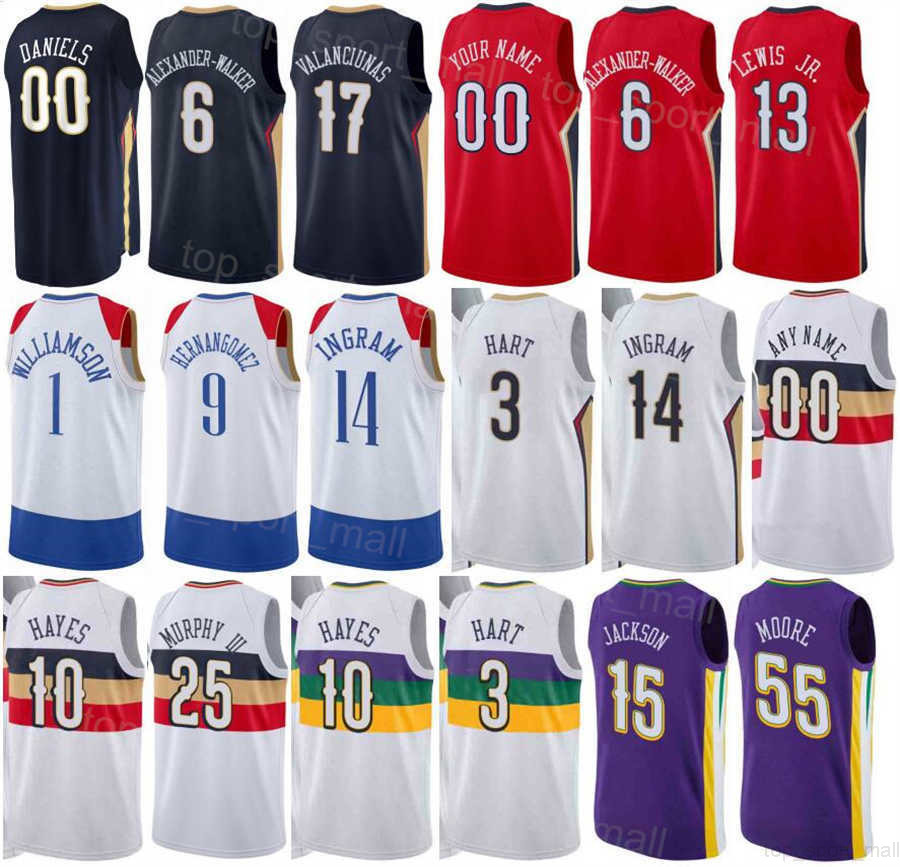 Printed Draft Pick Basketball EJ Liddell Jersey CJ McCollum 3 Brandon Ingram 14 Jonas Valanciunas 17 Devonte Graham 4 Herbert Jones 5 Purple White Red Navy Blue
Printed Draft Pick Basketball EJ Liddell Jersey CJ McCollum 3 Brandon Ingram 14 Jonas Valanciunas 17 Devonte Graham 4 Herbert Jones 5 Purple White Red Navy Blue