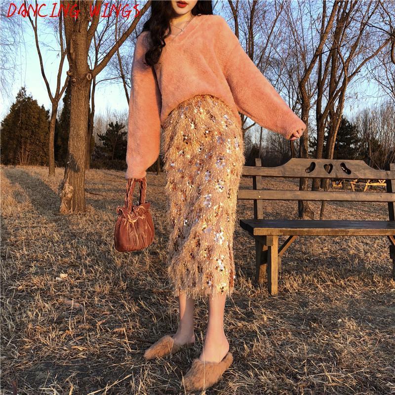 Skirts Sexy Club Party High Waist Bling Glitter Bodycon For Women Side Split Pencil Sequin Tassel Skirt Black Apricot
Skirts Sexy Club Party High Waist Bling Glitter Bodycon For Women Side Split Pencil Sequin Tassel Skirt Black Apricot
