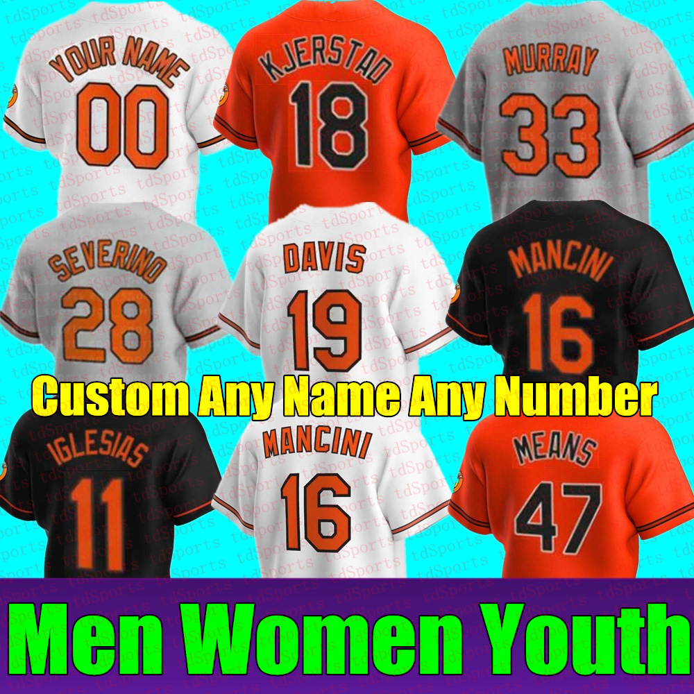 New Men Women Youth Trey Mancini Jersey 19 Chris Davis Eddie Murray Dj Stewart 8 Cal Ripken Jr. 2 Freddy Galvis Hanser Alberto Orioles Brooks Robinson Baseball Jerseys, As shown in illustration
New Men Women Youth Trey Mancini Jersey 19 Chris Davis Eddie Murray Dj Stewart 8 Cal Ripken Jr. 2 Freddy Galvis Hanser Alberto Orioles Brooks Robinson Baseball Jerseys, As shown in illustration