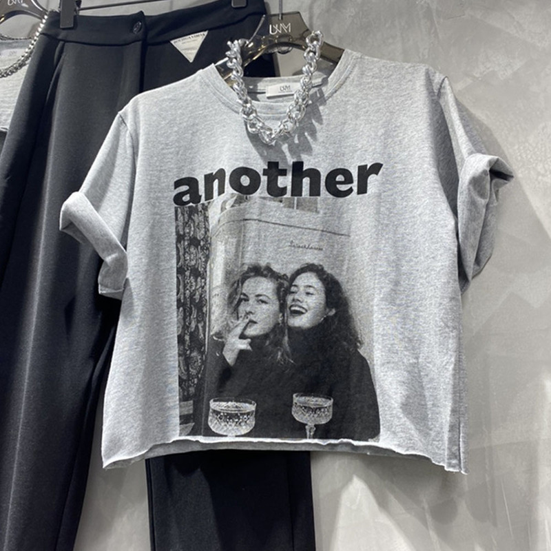 2022 White Letter Graphic Streetwear Korean Harajuku Crop Top T Shirt Vintage Short Sleeve Tees Summer Women 0613, Gray
2022 White Letter Graphic Streetwear Korean Harajuku Crop Top T Shirt Vintage Short Sleeve Tees Summer Women 0613, Gray