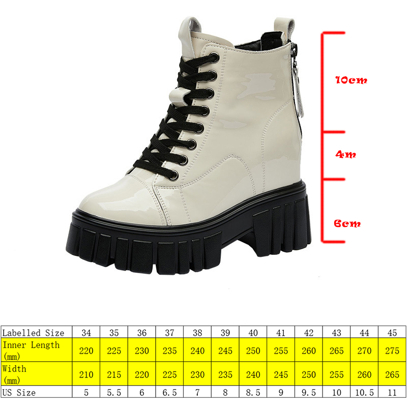 10cm platform wedge women ankle boots genuine leather INS ZA Spring Autumn Thick Sole Platform Chunky Booties Shoes, Beige
10cm platform wedge women ankle boots genuine leather INS ZA Spring Autumn Thick Sole Platform Chunky Booties Shoes, Beige