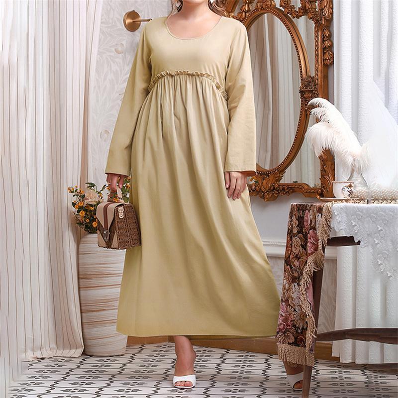 Plus Size Dresses Spring Autumn Dress Long Sleeve Women O Neck High Waist Solid Casual Loose Oversize 4XL 5XL ClothingPlusPlus, Beige
Plus Size Dresses Spring Autumn Dress Long Sleeve Women O Neck High Waist Solid Casual Loose Oversize 4XL 5XL ClothingPlusPlus, Beige