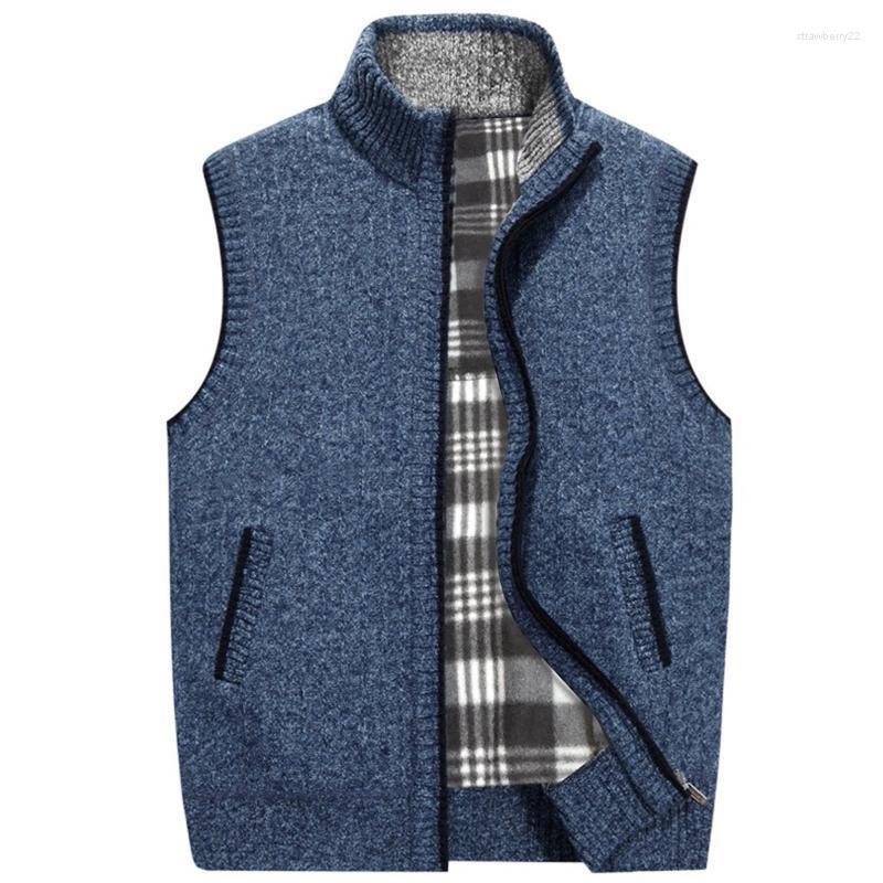 Men's Vests Autumn Turtleneck Zipper Sleeveless Jackets With Pockets Solid Color Veste Homme Stra22, Blue
Men's Vests Autumn Turtleneck Zipper Sleeveless Jackets With Pockets Solid Color Veste Homme Stra22, Blue