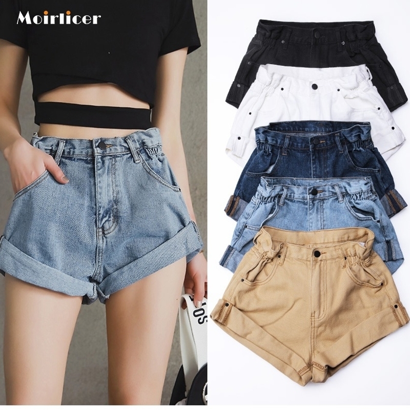 Denim Shorts Womens White Women Short Jeans Khaki Wide Leg Elastic Waist Vintage High Waist Shorts Women Summer Y200822, Dark blue
Denim Shorts Womens White Women Short Jeans Khaki Wide Leg Elastic Waist Vintage High Waist Shorts Women Summer Y200822, Dark blue